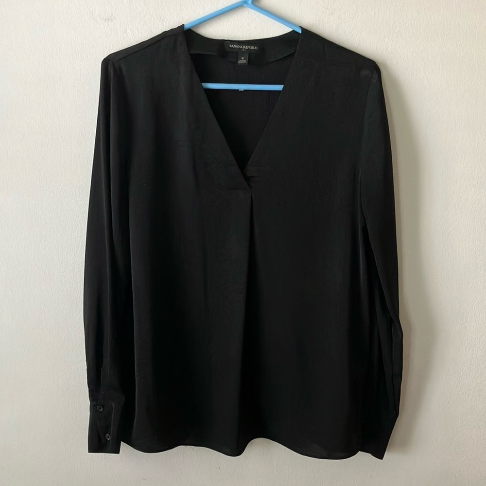 Banana Republic Drapery V-Neck Blouse